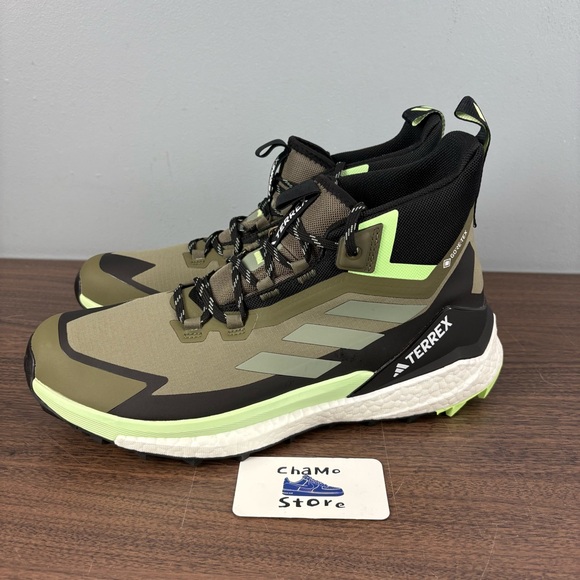 Adidas Terrex Free Hiker GTX 2.0 Hiking Shoes “ Olive Black IE5127 Men Sz - Picture 3 of 9